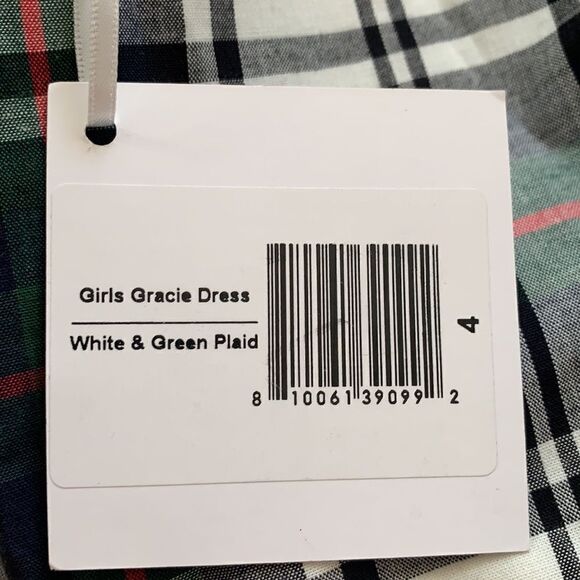 Duffield Lane Girls Gracie Dress in Plaid front Pockets 4 years - Picture 6 of 6